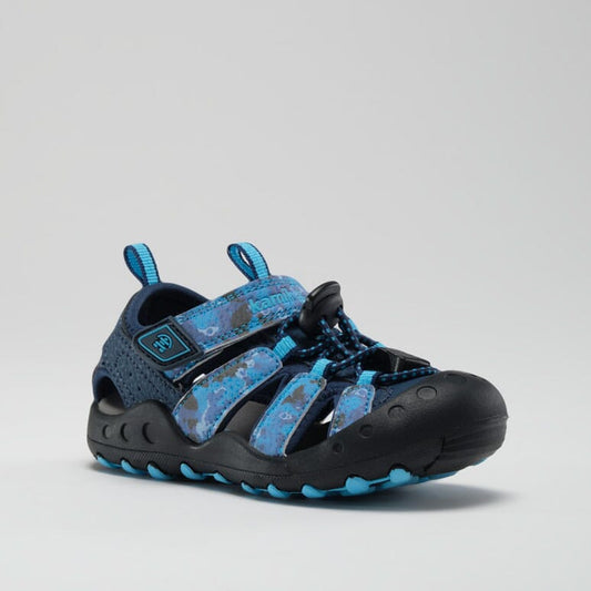 BLUE,BLEU : Crab Print - Kids' Closed-Toe Sandals Main View