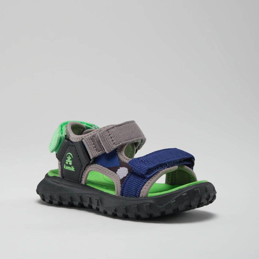 BLACK/CHARCOAL,NOIR/CHARBON : Harbor T - Toddlers' Open-Toe Sandals Main View