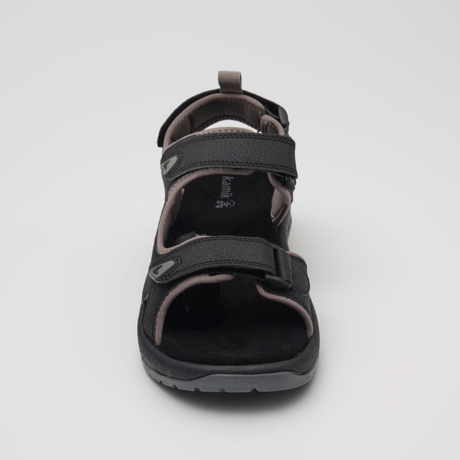 BLACK,NOIR : Kibo - Men's Sandals Top View