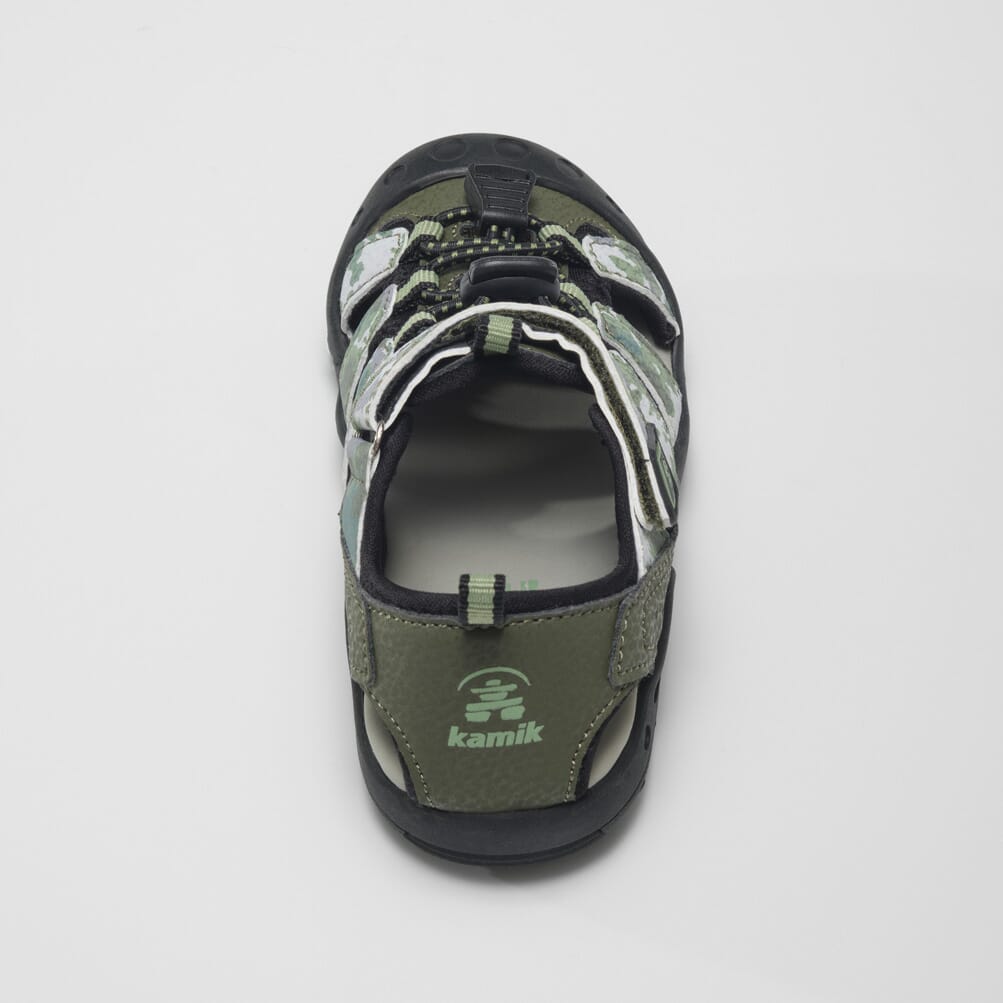 OLIVE,OLIVE : Crab Print - Kids' Closed-Toe Sandals Alternate View