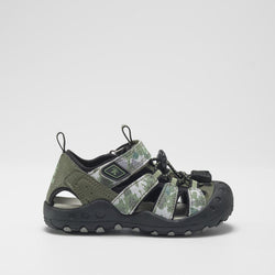 OLIVE,OLIVE : Crab Print - Kids' Closed-Toe Sandals Sole View