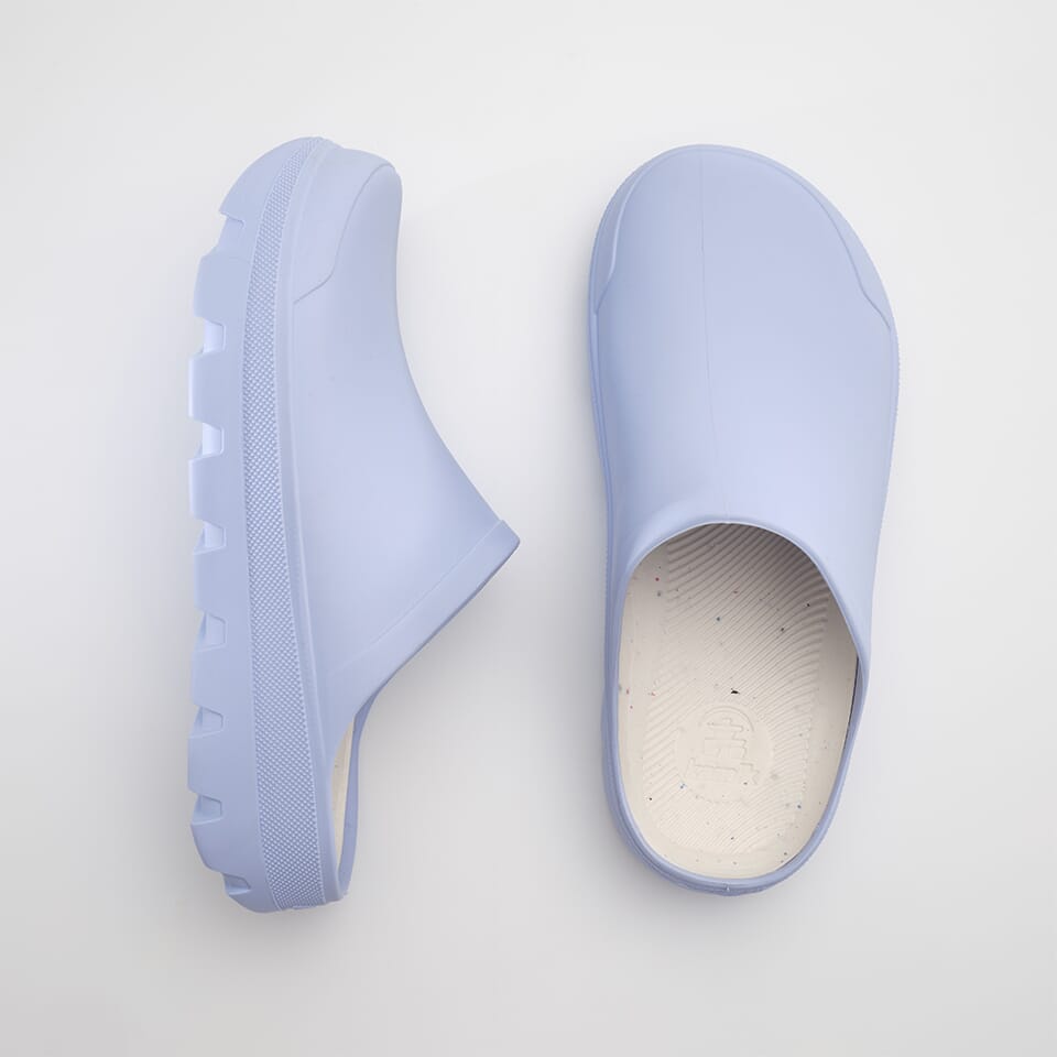 LIGHT BLUE,BLEU PÂLE : Nova - Slip-On Clogs Front View